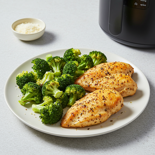 🍗Air Fryer Chicken and Broccoli 🥦