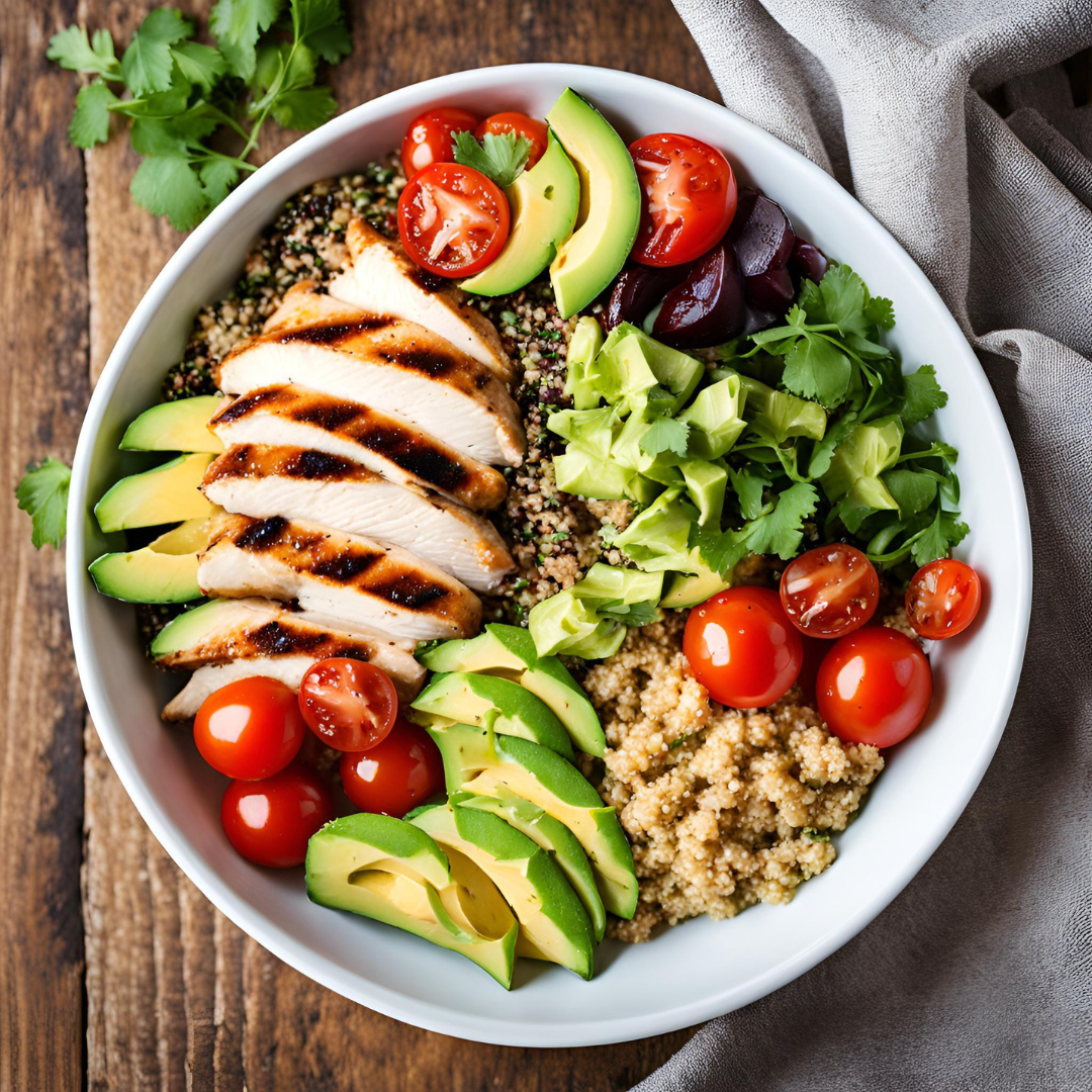 🍚 Chicken Quinoa Bowl 🥑