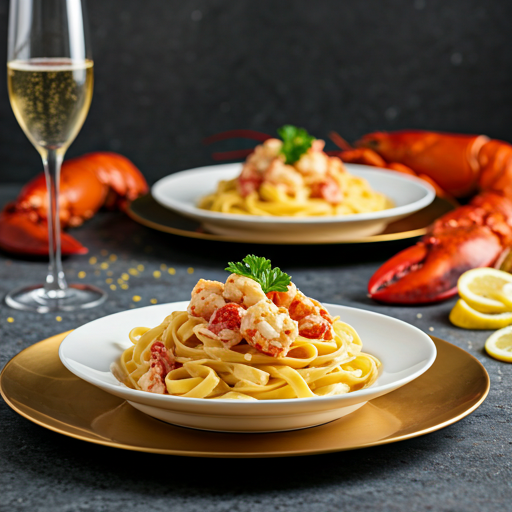 Lobster Pasta with Creamy Champagne Sauce: The Ultimate Romantic Dinner