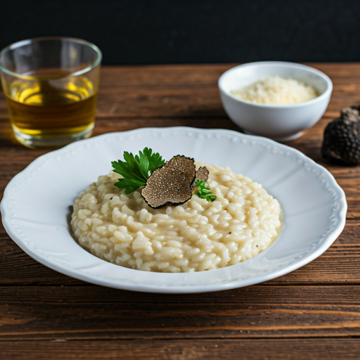 Truffle Risotto with Parmesan: A Luxurious Romantic Dinner for Two