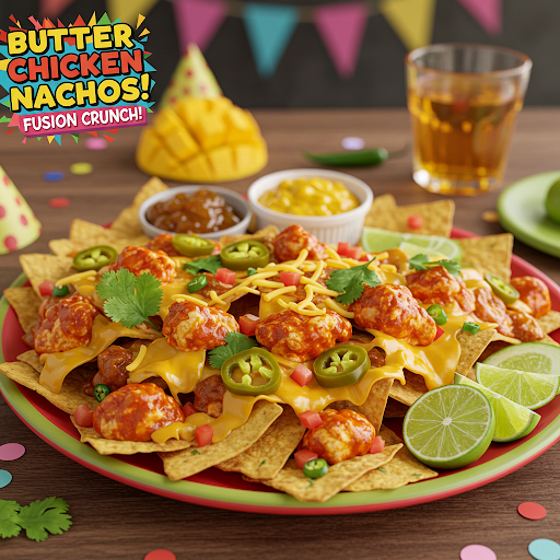 🍗Butter Chicken Nachos🧀