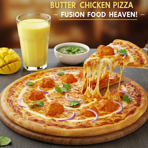 🍗Butter Chicken Pizza 🍕