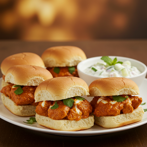 🍗Butter Chicken Sliders 🍔