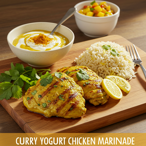 🍗Curry Yogurt Chicken Marinade 🥄