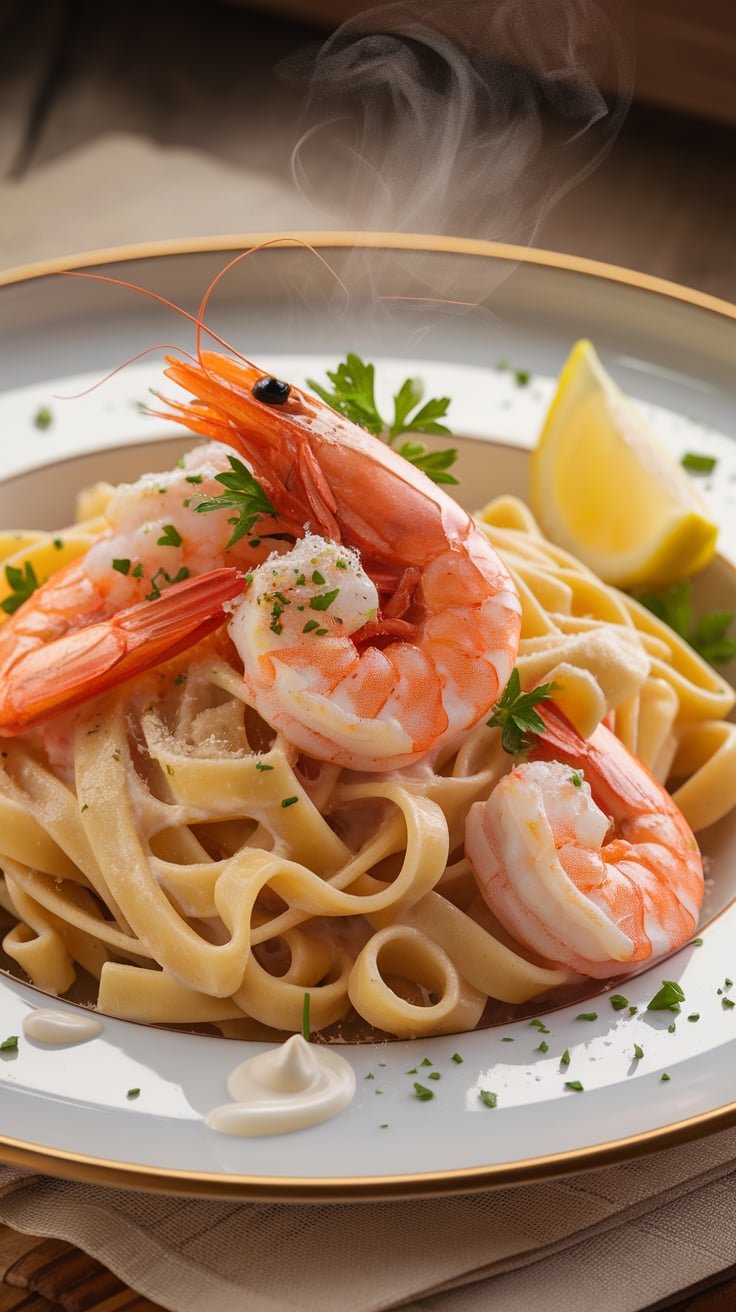 🍤 Creamy Shrimp Pasta Recipe: A Restaurant-Quality Dish at Home! 🍝