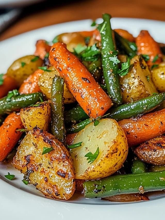 The Best Garlic Herb Roasted Veggies